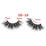 25mm 5D Cross Thick Mink Hair False Eyelashes #34-36