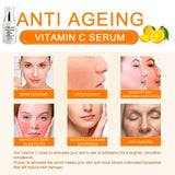 Suero de vitamina C antiarrugas, reparador y potenciador del colágeno