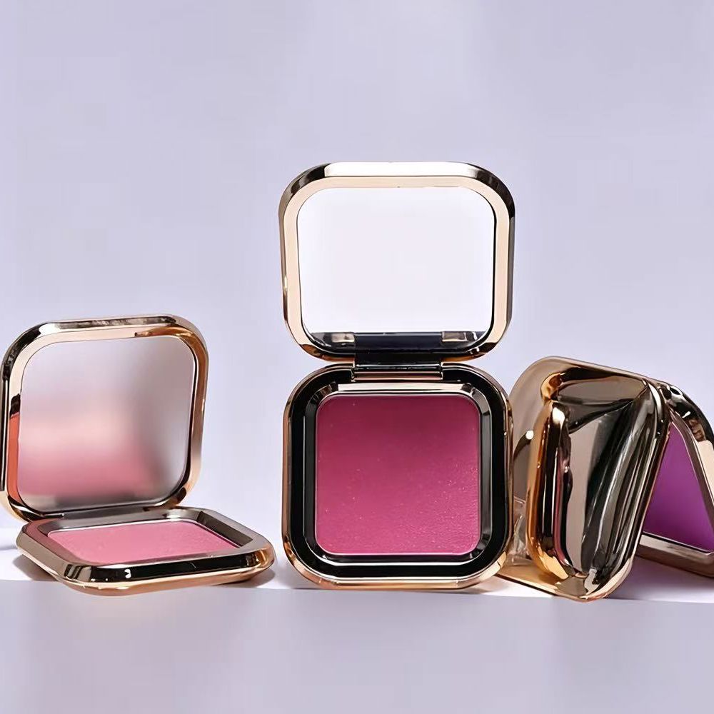 8 Colors Gold Box Blush Powder