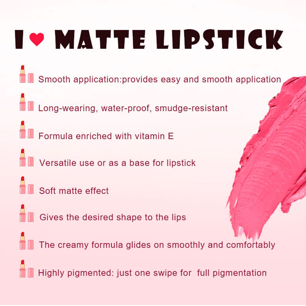 24 Colors Long-lasting Matte Lipstick