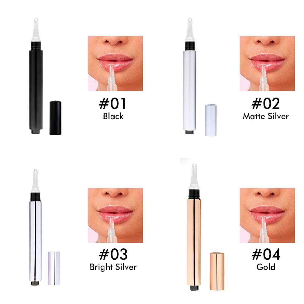 4 Metal Tube Press-type Moisturizing Lip Oil