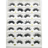 25mm 5D Cross Thick Mink Hair False Eyelashes #34-36