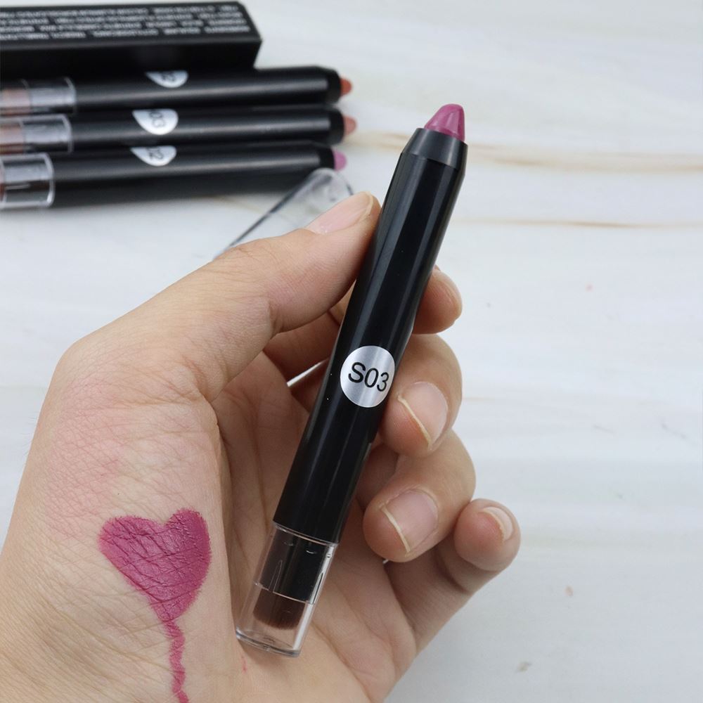 Bolígrafo resaltador/colorete de doble punta de 8 colores