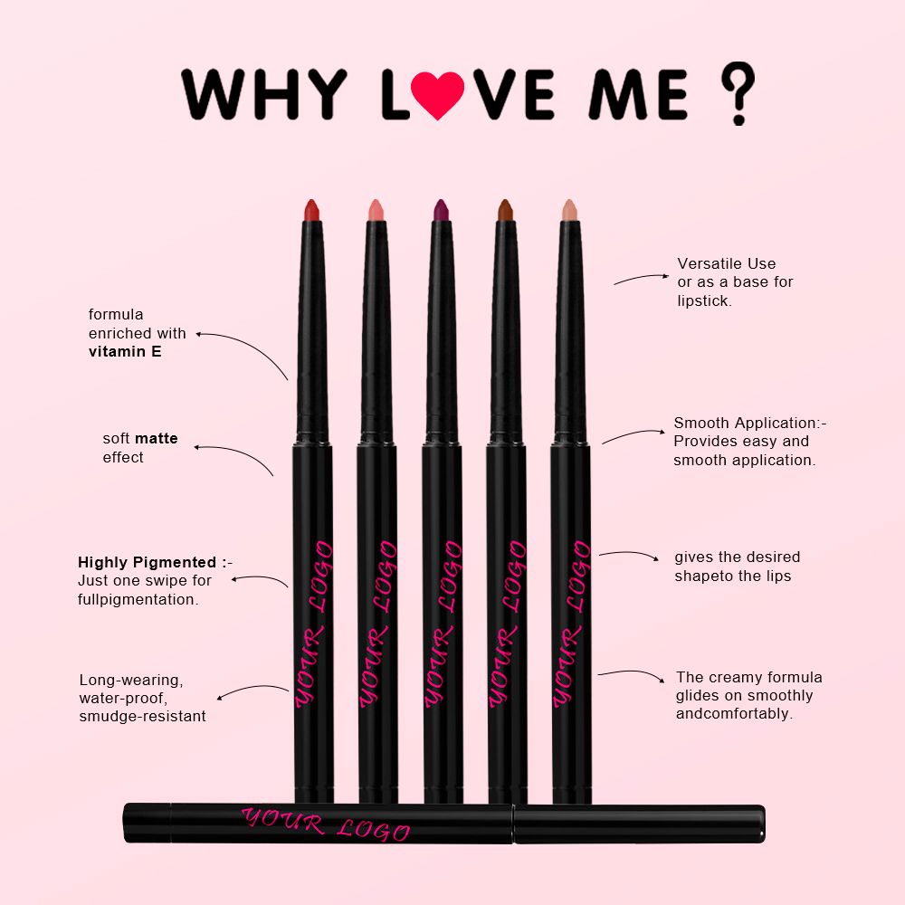24 Colors Matte Long-lasting Lip Liner