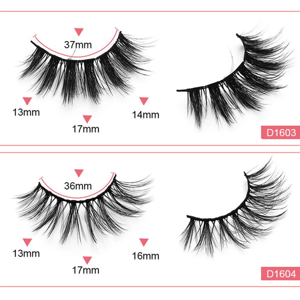 1 Pair Of High Imitation Mink Hair False Eyelashes