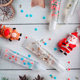 4 Colors Christmas Gift Tube Lip Balm Elk Snowman Pendant