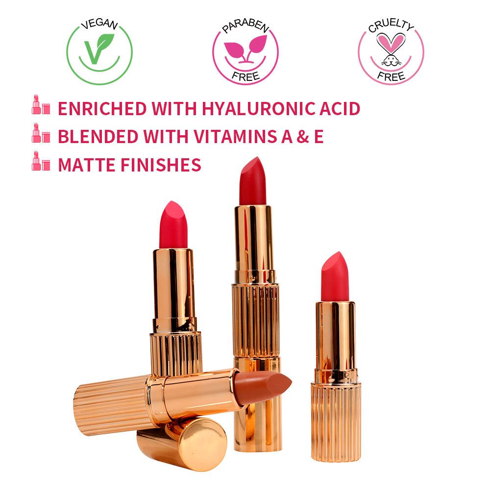 24 Color Gold Tube Matte Lipstick