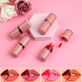 4 Colors  Moisturizing Peel Off Lip Tint Custom Logo Lip Gloss Long Lasting Waterproof Liquid Matte Gloss