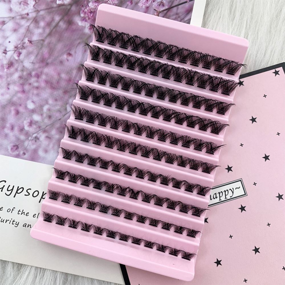 10 Rows Of Thick And Curled Diy Eyelashes 8mm-16mm