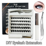 DIY eyelash set curly ultra soft single cluster eyelashes