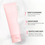 Limpiador hidratante de limpieza profunda de melocotón