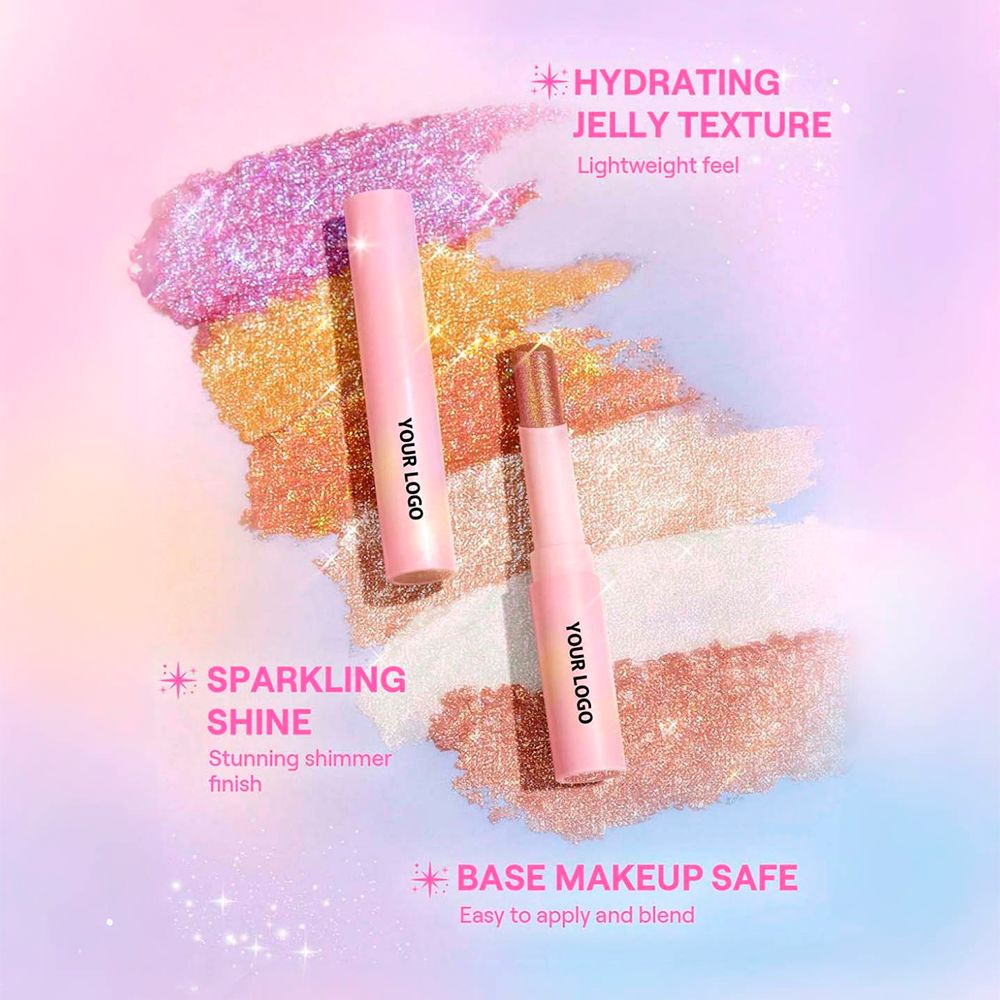 6 Colors Jelly Highlighter Eyeshadow Stick