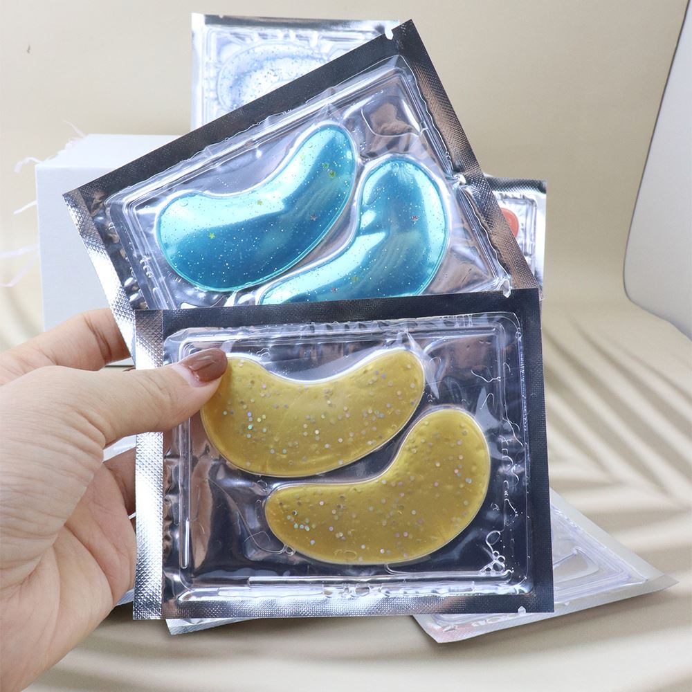 12 Farben straffende Kristall-Augenmaske zur Reduzierung von Augenfalten Kollagen-Augenmaske