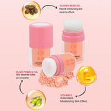 6-color Oil-control Waterproof Blush Powder (With Mirror)