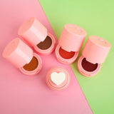 4 Colors Heart Stamp Rouge Matte Blush