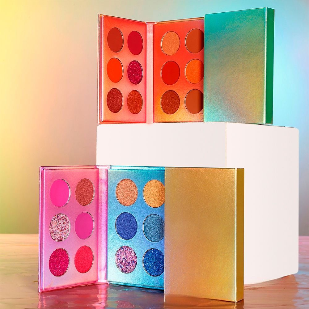 24 Colors Double-open Foldable Mixed Color Eyeshadow Palette