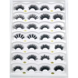25mm 5D Cross Thick Mink Hair False Eyelashes #34-36