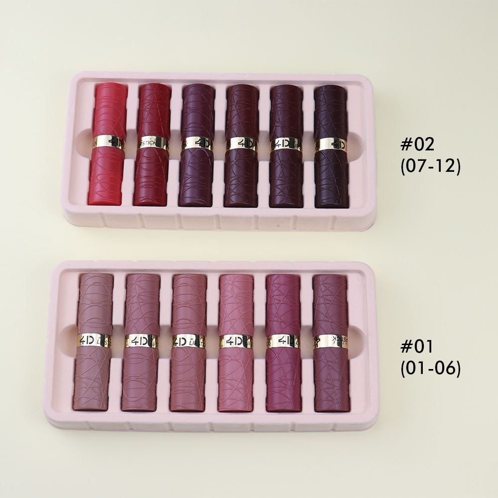6-Piece Set Nude Matte Lipstick