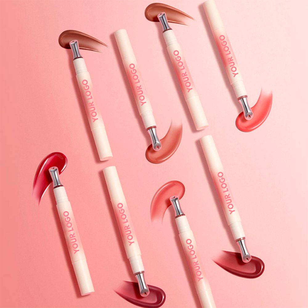8 Colors Aluminum Alloy Head Moisturizing Lip Gloss