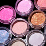 10 Colors Of High-gloss Glitter Powder (With Mirror)