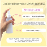 16 hours long lasting matte setting spray