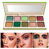 Lidschattenpalette mit 10 Farben
