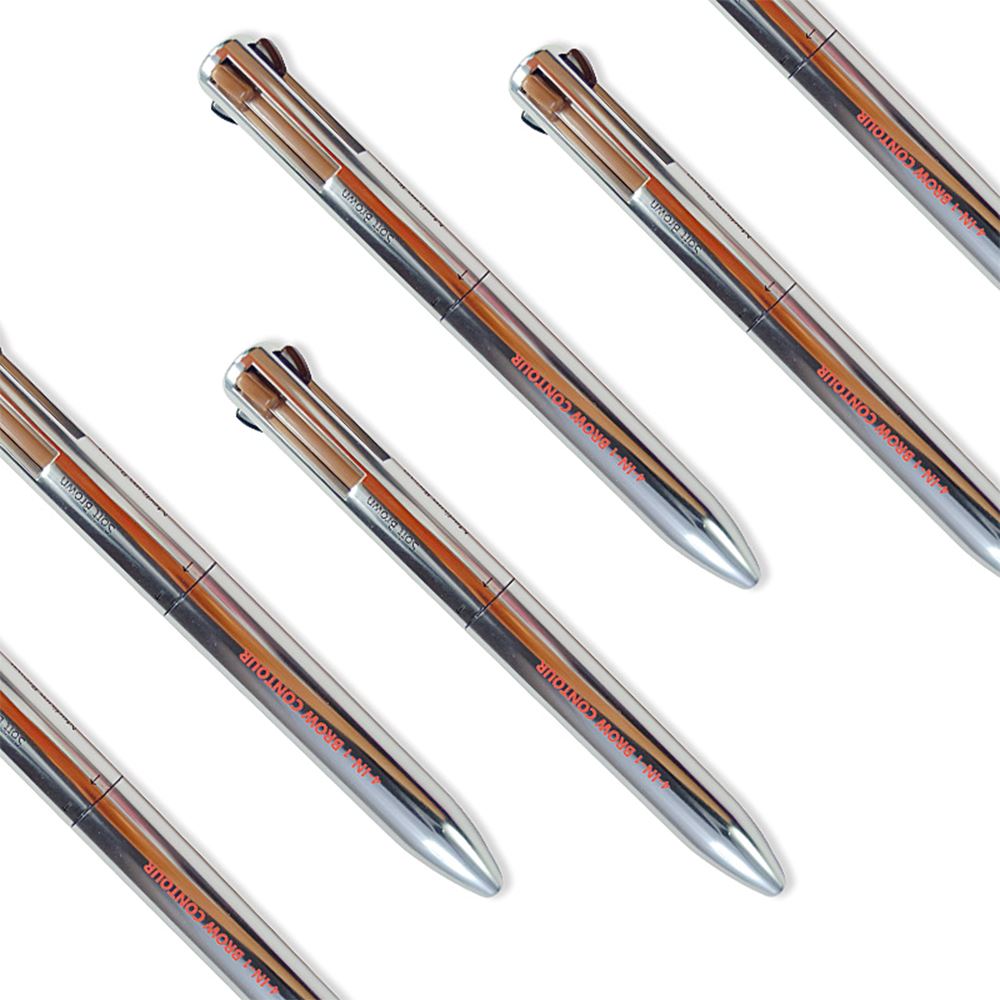 4-IN-1 BROW CONTOUR /Black/Dark brown/Medium brown/Soft brown