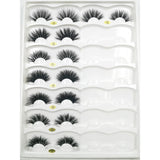 25mm 5D Cross Thick Mink Hair False Eyelashes #34-36