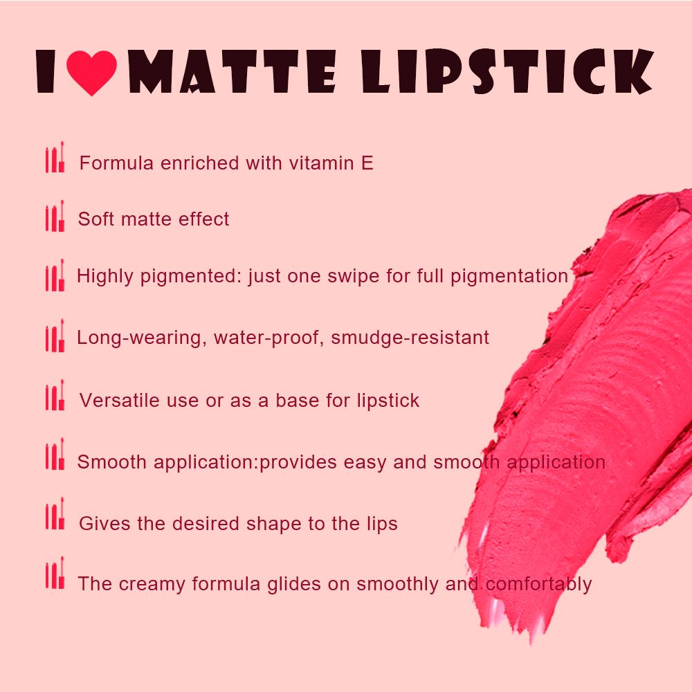 12 Colors 2 In 1 Double-headed Non-stick Cup Lipstick Moisturizing Non-fading Lipstick