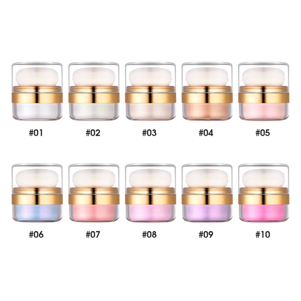 10 Colors Of High-gloss Glitter Powder (With Mirror)