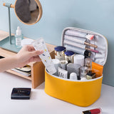 Bolsa de almacenamiento portátil de gran capacidad en 5 colores, bolsa de cosméticos impermeable