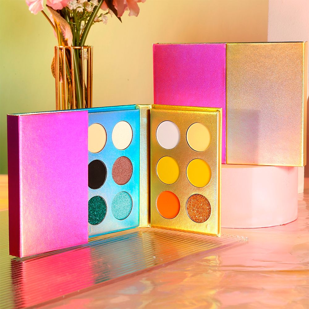 24 Colors Double-open Foldable Mixed Color Eyeshadow Palette