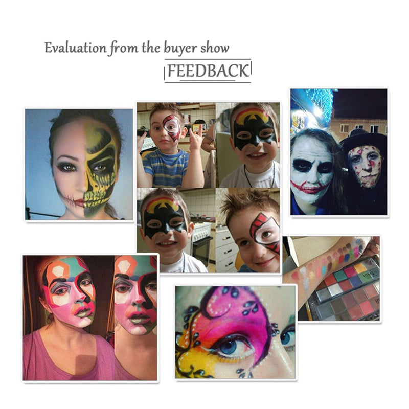 Pigmento para pintar el cuerpo humano al óleo de 12 colores