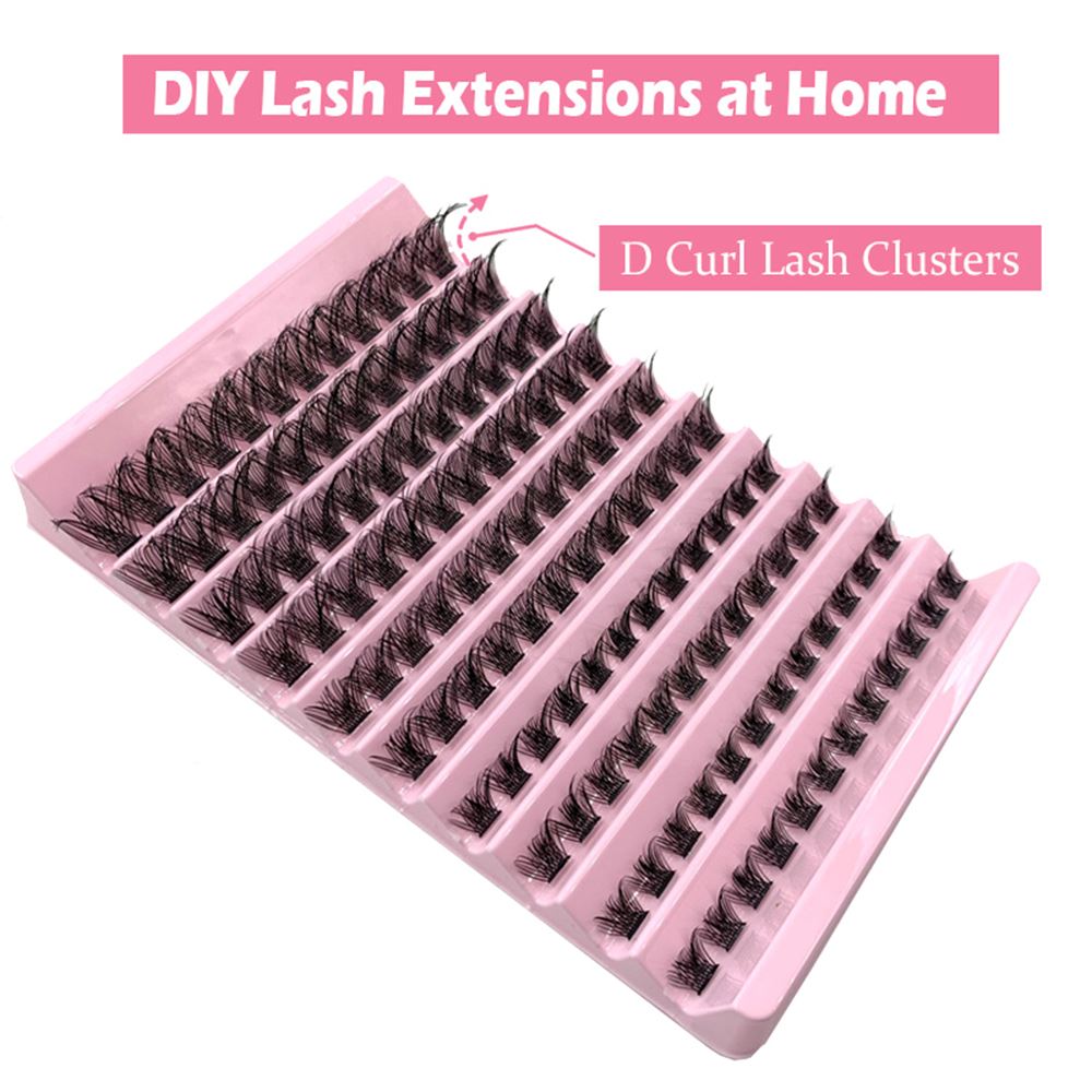 10 Rows Of Thick And Curled Diy Eyelashes 8mm-16mm