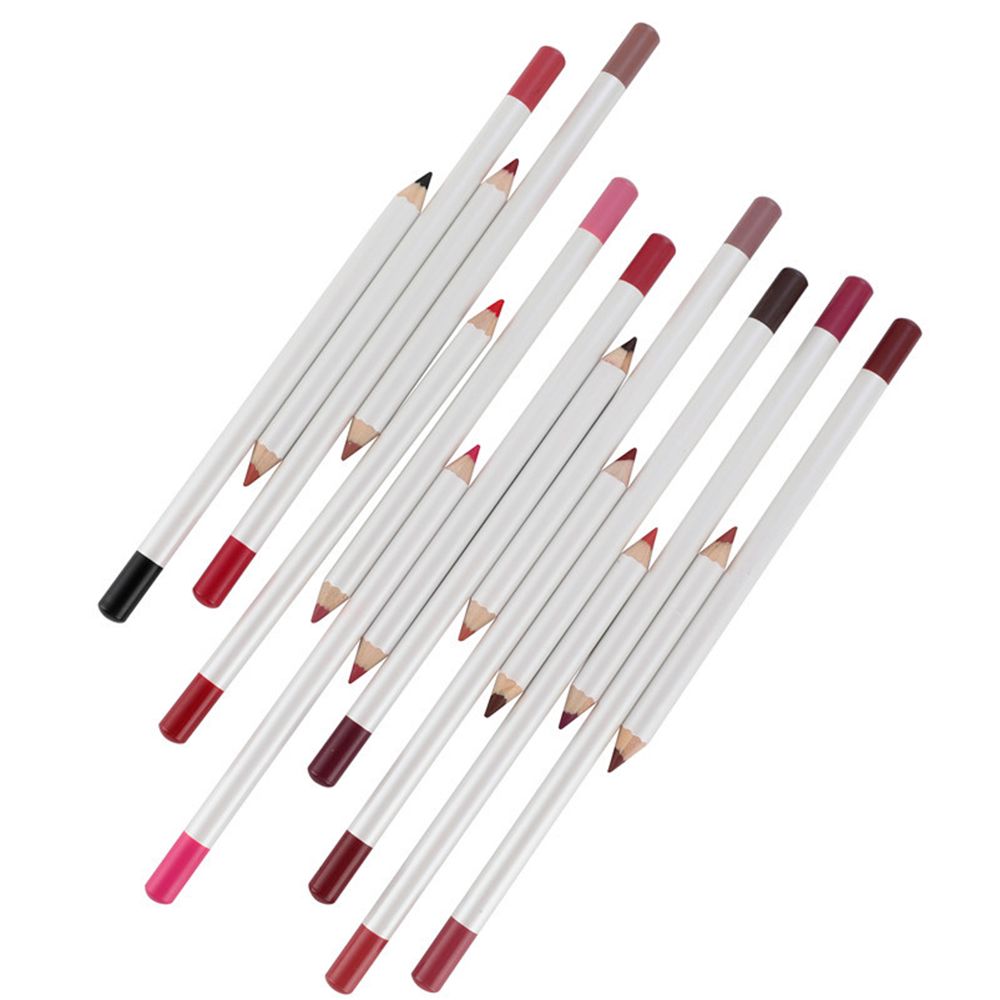 25 Colors Of Matte Waterproof Lip Liner With Sharpener