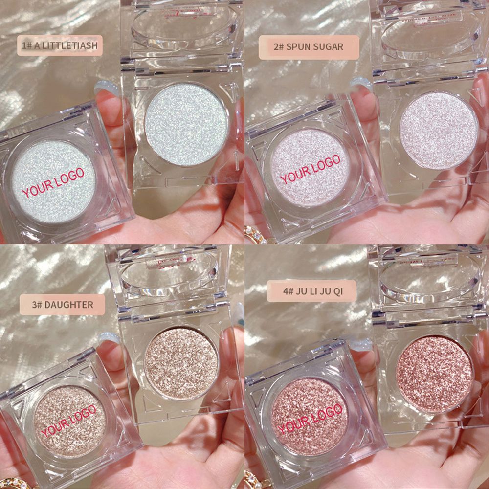 4 Colors Single Color Eye Shadow Pearl Shimmer