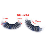 25mm fried hair colorful fluffy exaggerated imitation mink false eyelashes