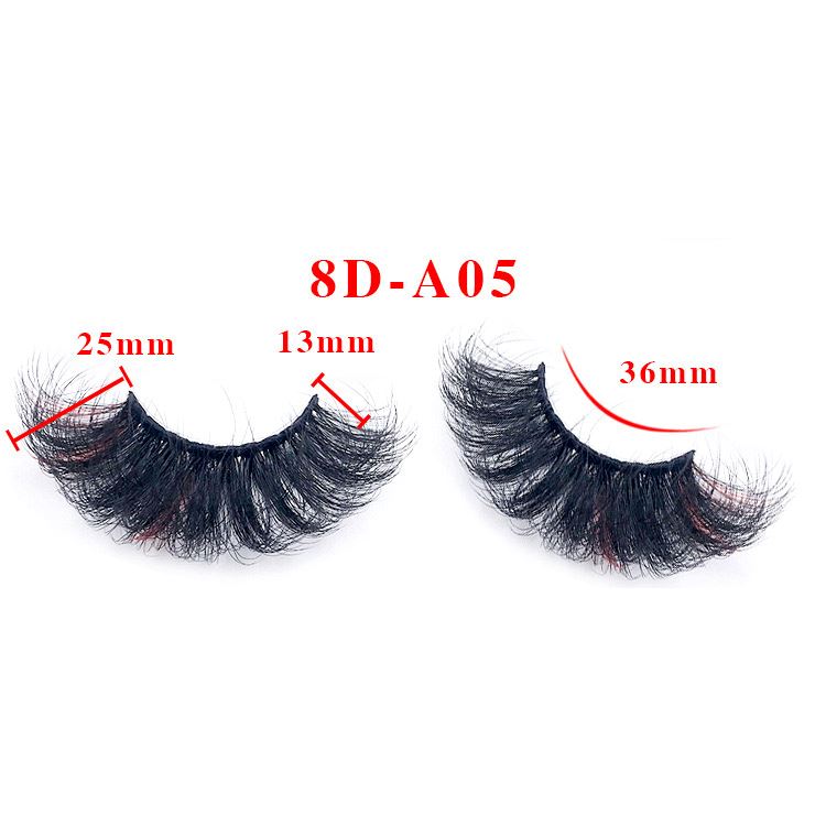 25mm fried hair colorful fluffy exaggerated imitation mink false eyelashes