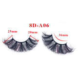 25mm fried hair colorful fluffy exaggerated imitation mink false eyelashes