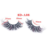 25mm fried hair colorful fluffy exaggerated imitation mink false eyelashes
