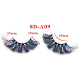 25mm fried hair colorful fluffy exaggerated imitation mink false eyelashes