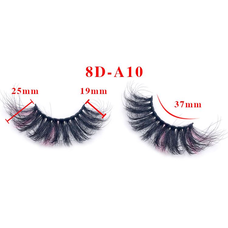 25mm fried hair colorful fluffy exaggerated imitation mink false eyelashes