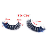 Colorful Imitation Mink Hair 18mm Fried Hair False Eyelashes