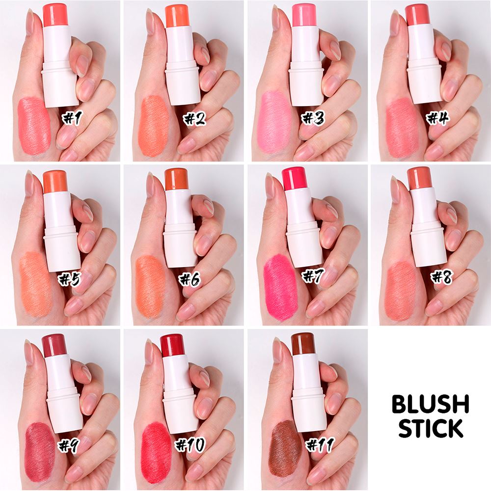 11 Colors Blush Stick / Black / White / Pink / Three Packaging Materials Are Available