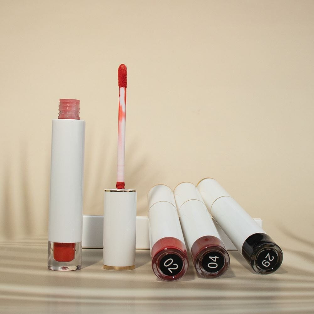 63 Farben, matter, nicht haftender flüssiger Lippenstift Nr. 34–63