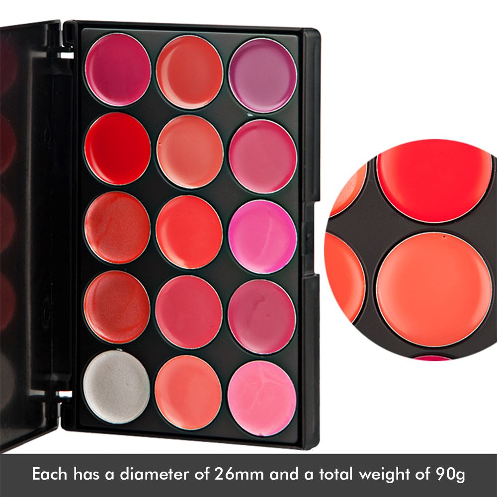 15 Color Lipstick Palette