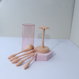 Small waist set of portable makeup brushes (5 pieces/bucket)