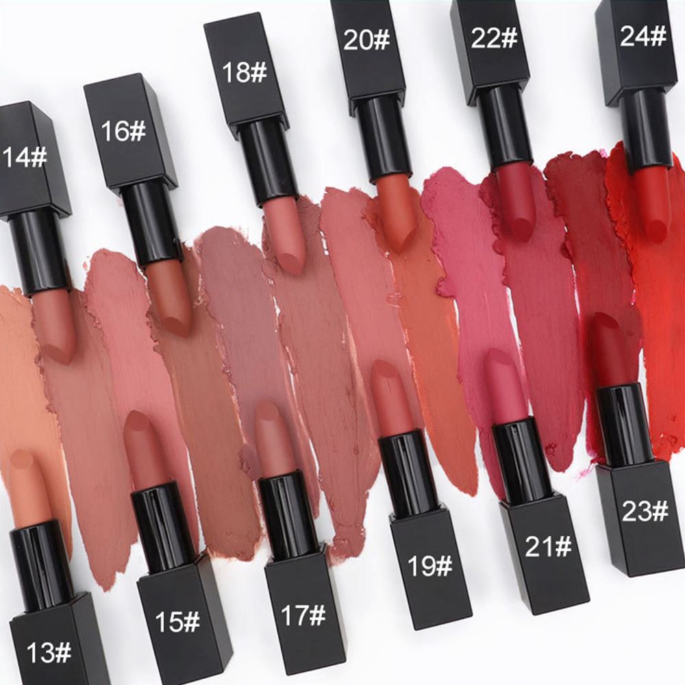 24 colors long lasting waterproof matte lipstick