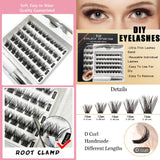 DIY eyelash set curly ultra soft single cluster eyelashes