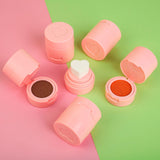 4 Colors Heart Stamp Rouge Matte Blush